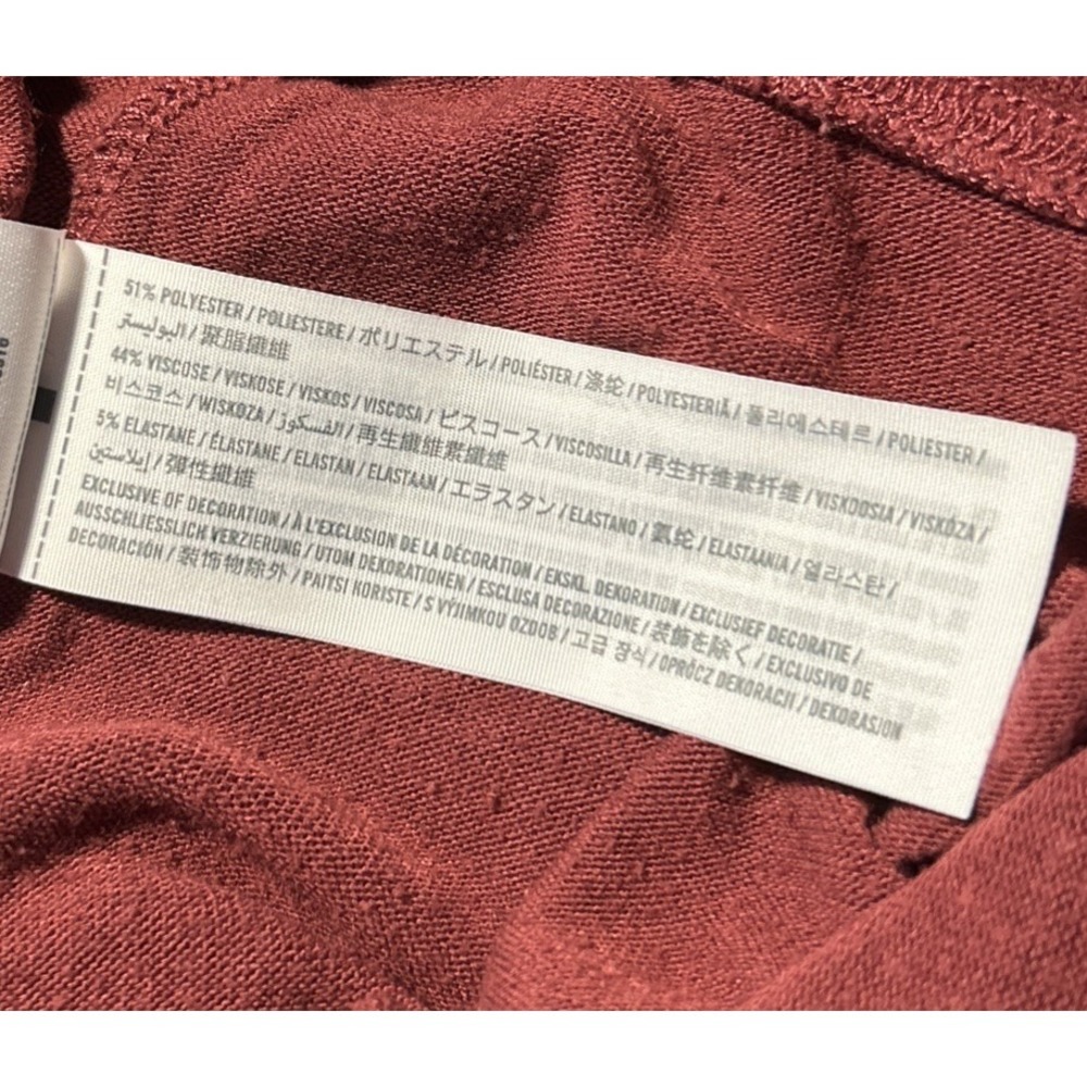 Abercrombie & Fitch Lightweight Sweater Long Sleeve Dark Red Size L - Picture 6 of 7